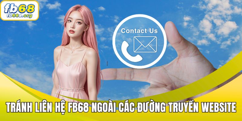 Tránh liên hệ FB68 ngoài các đường truyền tại website